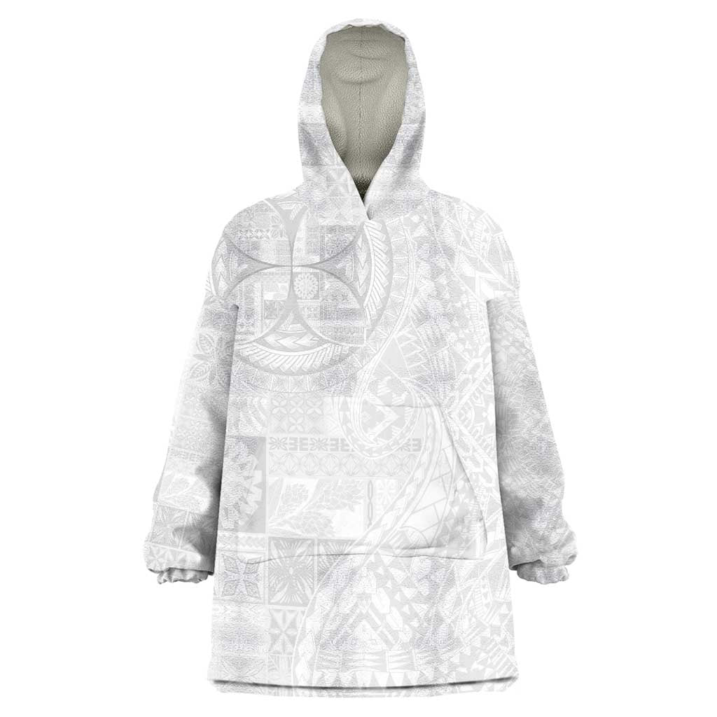 Samoan Culture-Lotu Tamaiti Wearable Blanket Hoodie Siapo and Polynesian Art Tattoos - Polynesian Pride