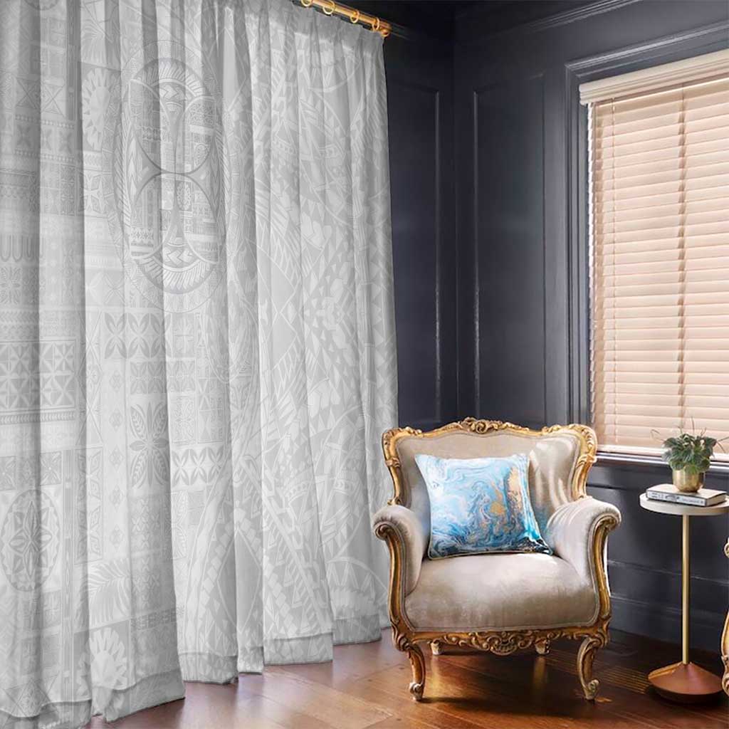 Samoan Culture-Lotu Tamaiti Window Curtain Siapo and Polynesian Art Tattoos - Polynesian Pride