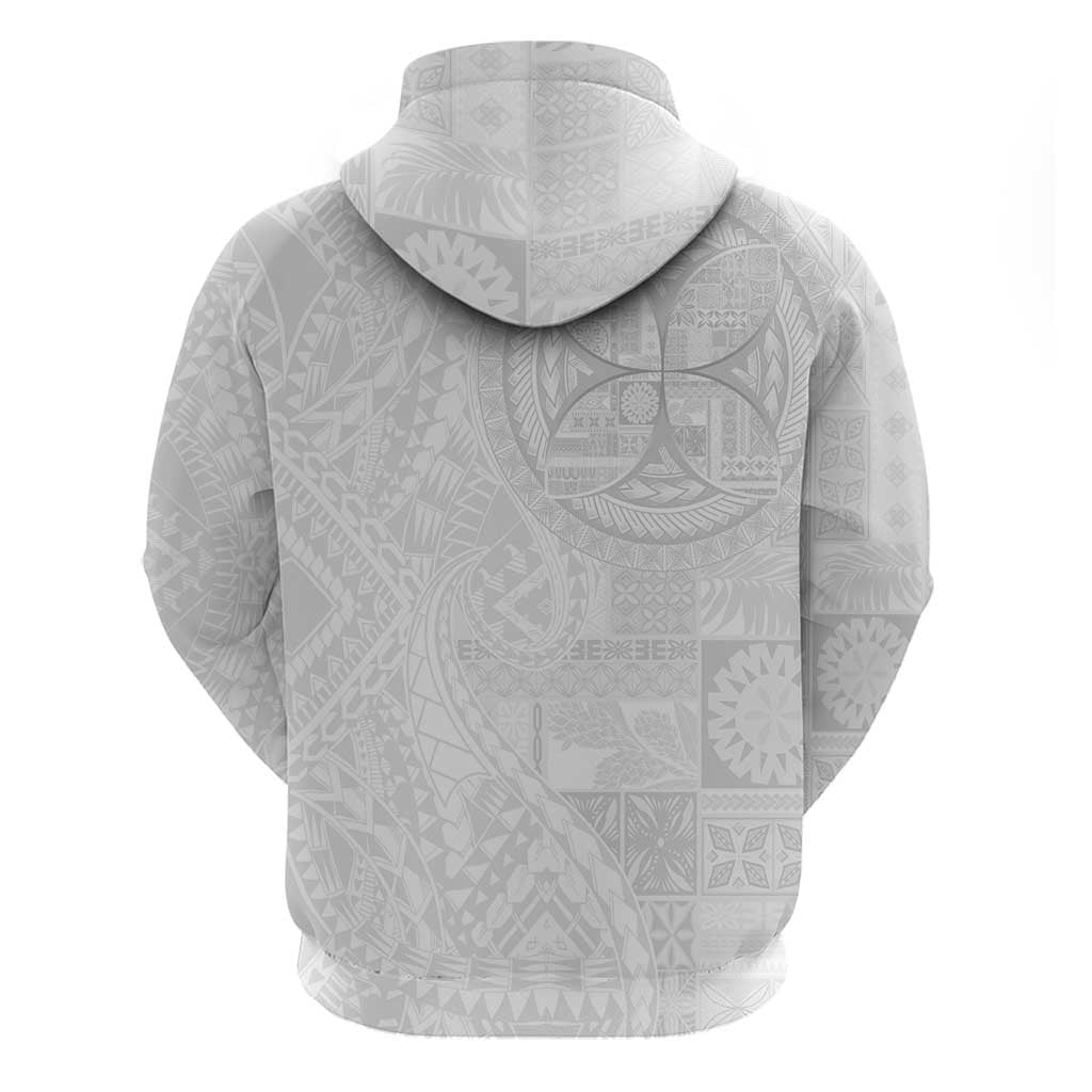 Samoan Culture-Lotu Tamaiti Zip Hoodie Siapo and Polynesian Art Tattoos - Polynesian Pride