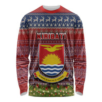 personalised-kiribati-christmas-long-sleeve-shirt-coat-of-arms-and-map-beautiful-merry-xmas-snowflake
