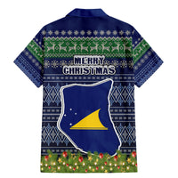 tokelau-christmas-family-matching-mermaid-dress-and-hawaiian-shirt-coat-of-arms-and-map-beautiful-merry-xmas-snowflake
