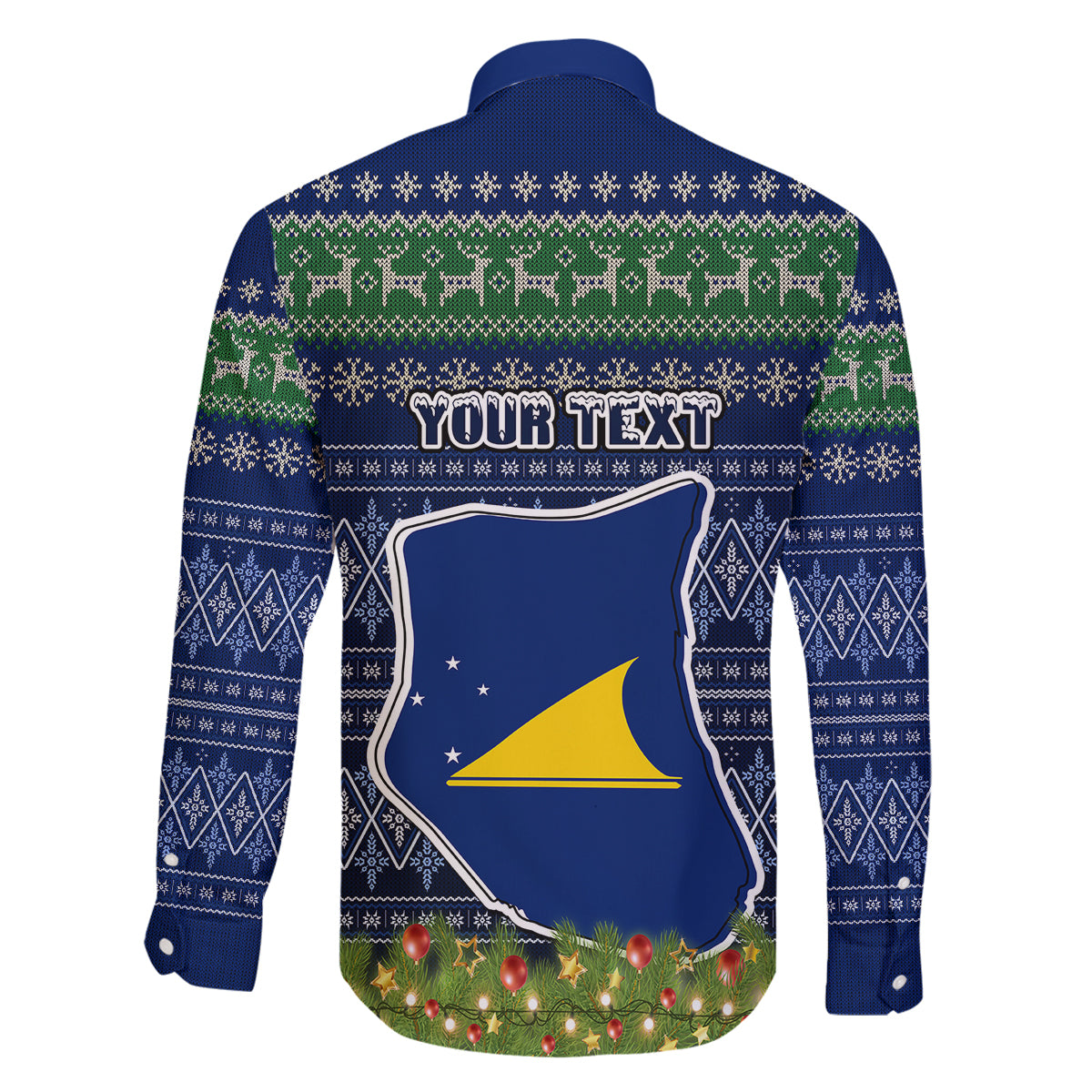 personalised-tokelau-christmas-family-matching-mermaid-dress-and-hawaiian-shirt-coat-of-arms-and-map-beautiful-merry-xmas-snowflake