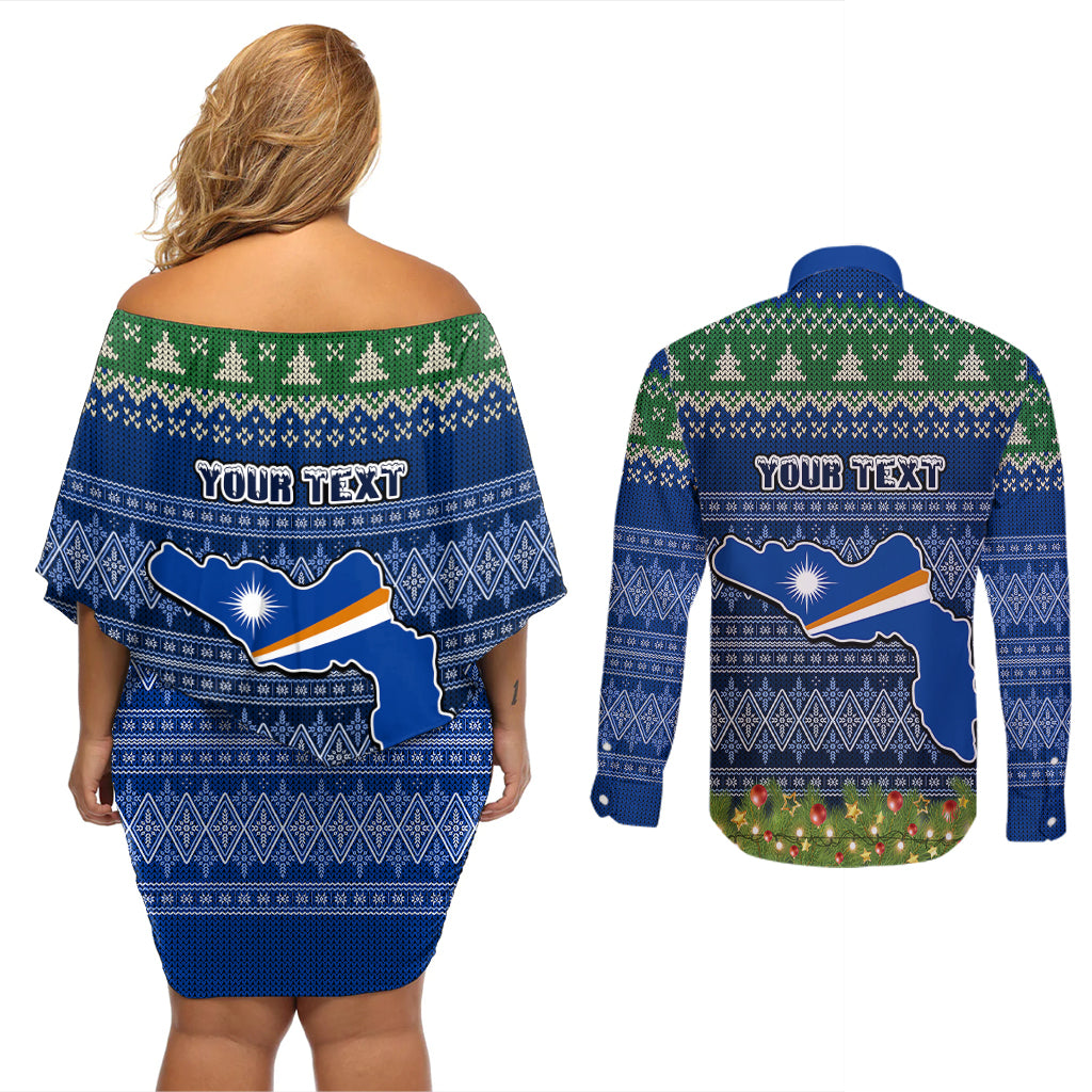 personalised-marshall-islands-christmas-couples-matching-off-shoulder-short-dress-and-long-sleeve-button-shirts-coat-of-arms-and-map-beautiful-merry-xmas-snowflake