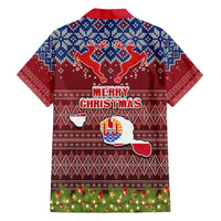 french-polynesia-christmas-family-matching-short-sleeve-bodycon-dress-and-hawaiian-shirt-coat-of-arms-and-map-beautiful-merry-xmas-snowflake