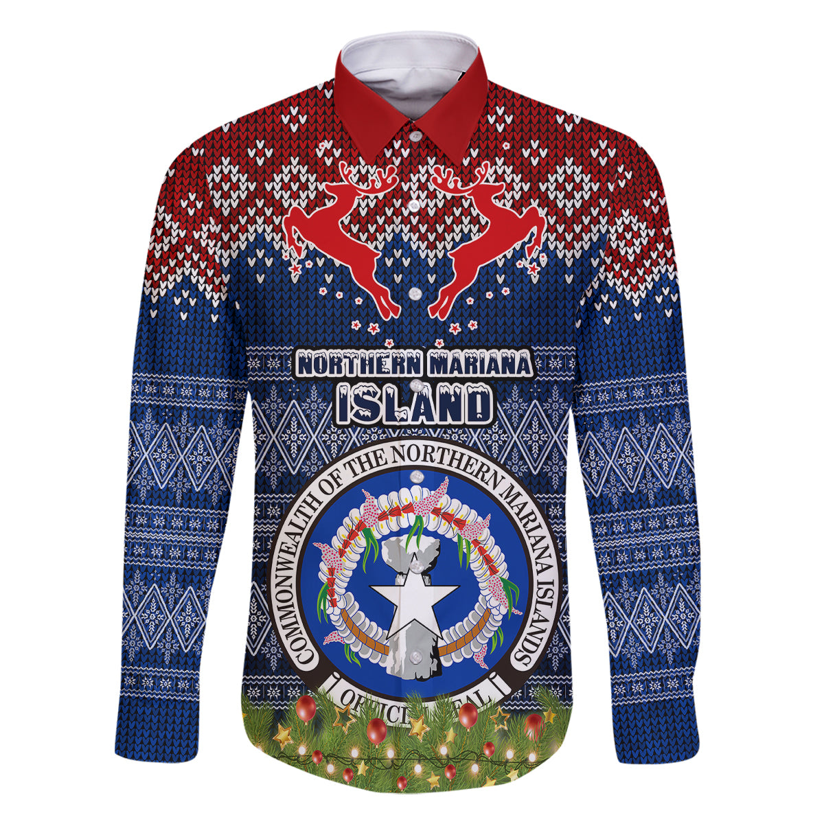 northern-mariana-islands-christmas-family-matching-tank-maxi-dress-and-hawaiian-shirt-coat-of-arms-and-map-beautiful-merry-xmas-snowflake