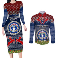 personalised-northern-mariana-islands-christmas-couples-matching-long-sleeve-bodycon-dress-and-long-sleeve-button-shirts-coat-of-arms-and-map-beautiful-merry-xmas-snowflake