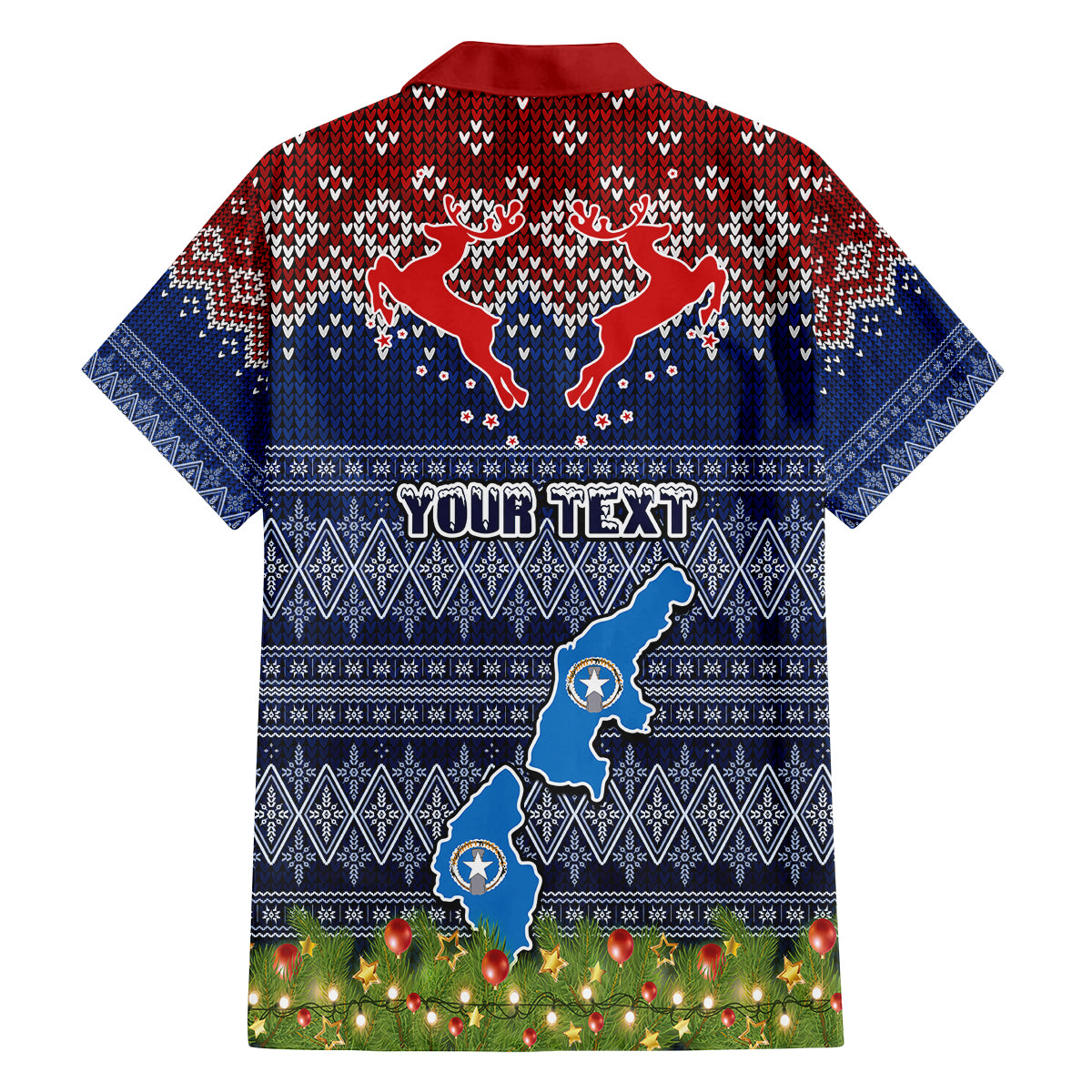 personalised-northern-mariana-islands-christmas-family-matching-summer-maxi-dress-and-hawaiian-shirt-coat-of-arms-and-map-beautiful-merry-xmas-snowflake