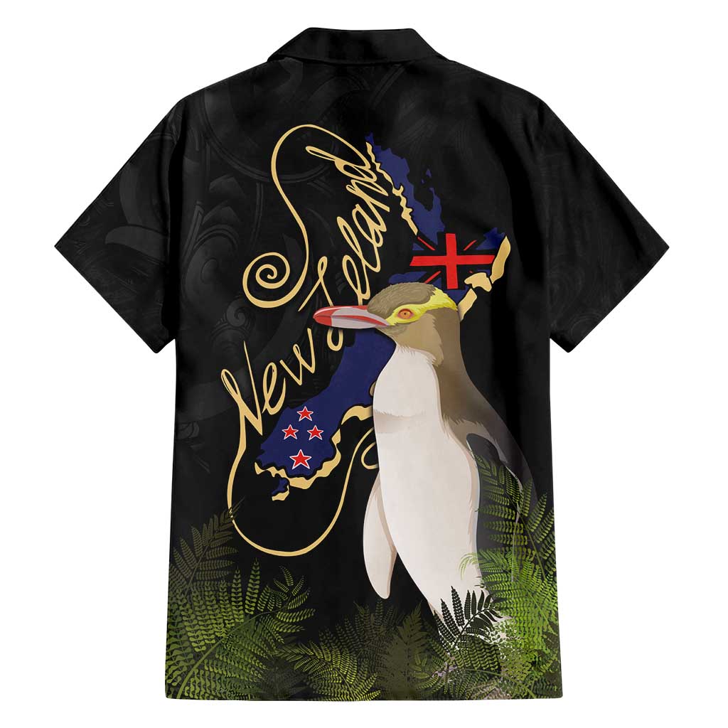 New Zealand Hoiho Family Matching Tank Maxi Dress and Hawaiian Shirt Maori Art Tattoo and Silver Fern LT03 - Polynesian Pride