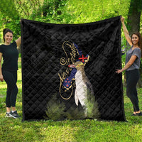 New Zealand Hoiho Quilt Maori Art Tattoo and Silver Fern LT03 - Polynesian Pride