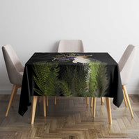 New Zealand Hoiho Tablecloth Maori Art Tattoo and Silver Fern