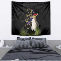 New Zealand Hoiho Tapestry Maori Art Tattoo and Silver Fern LT03 - Polynesian Pride