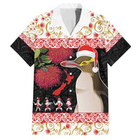 New Zealand Merry Christmas Family Matching Summer Maxi Dress and Hawaiian Shirt Hoiho Xmas - Haka Dance and Pohutukawa