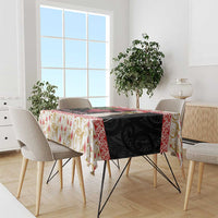 New Zealand Merry Christmas Tablecloth Hoiho Xmas - Haka Dance and Pohutukawa