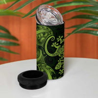 New Zealand Gecko Maori Art Tattoo 4 in 1 Can Cooler Tumbler