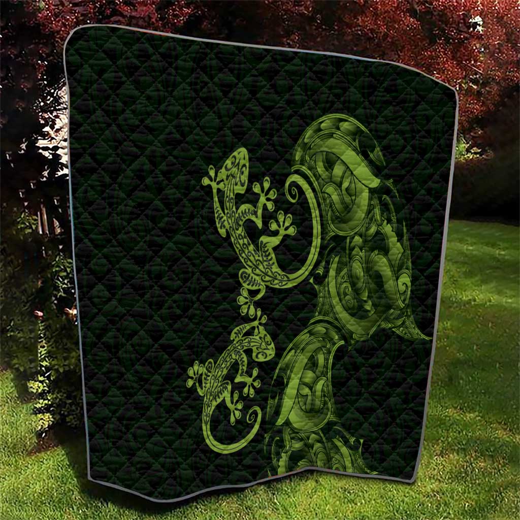 New Zealand Gecko Maori Art Tattoo Quilt LT03 - Polynesian Pride