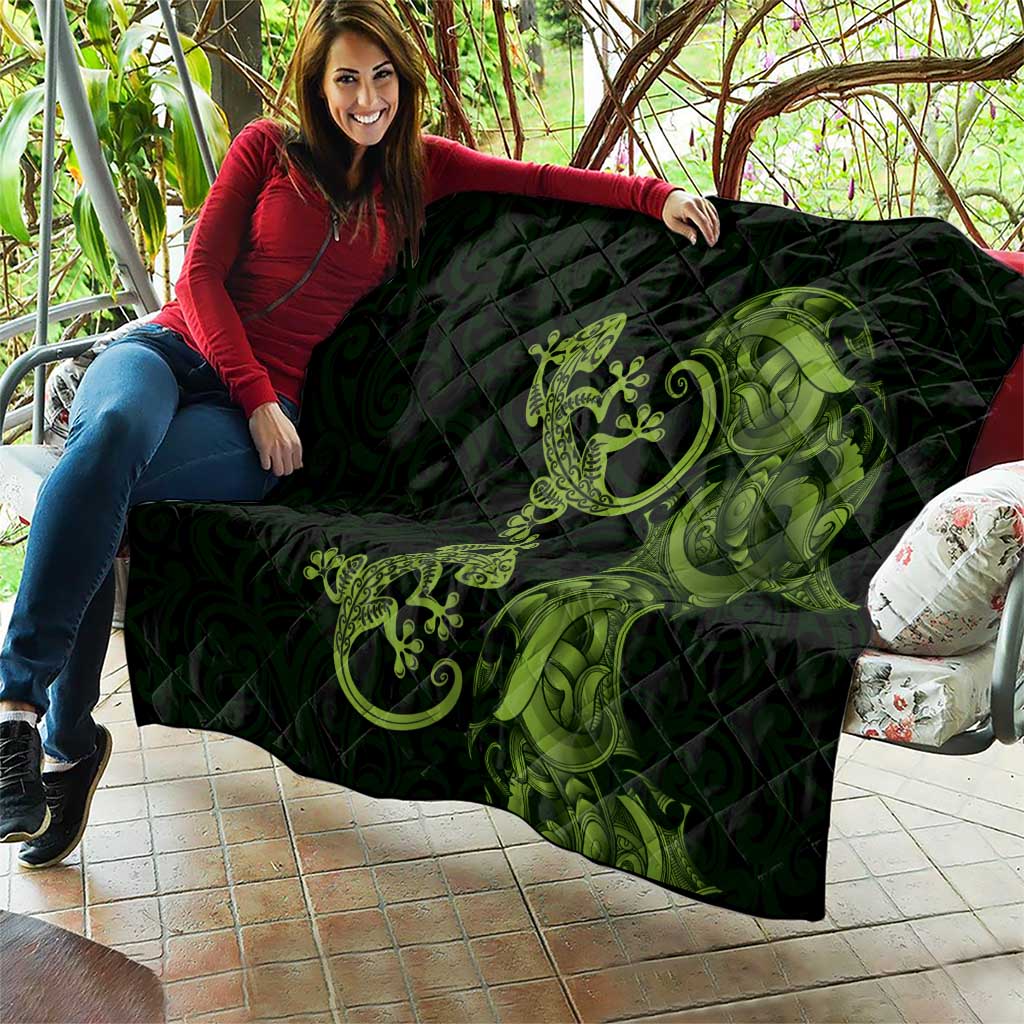 New Zealand Gecko Maori Art Tattoo Quilt LT03 - Polynesian Pride