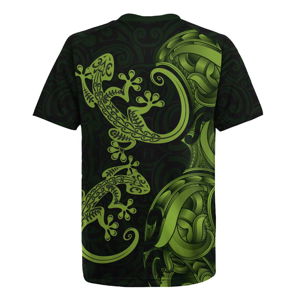 New Zealand Gecko Maori Art Tattoo Rugby Jersey