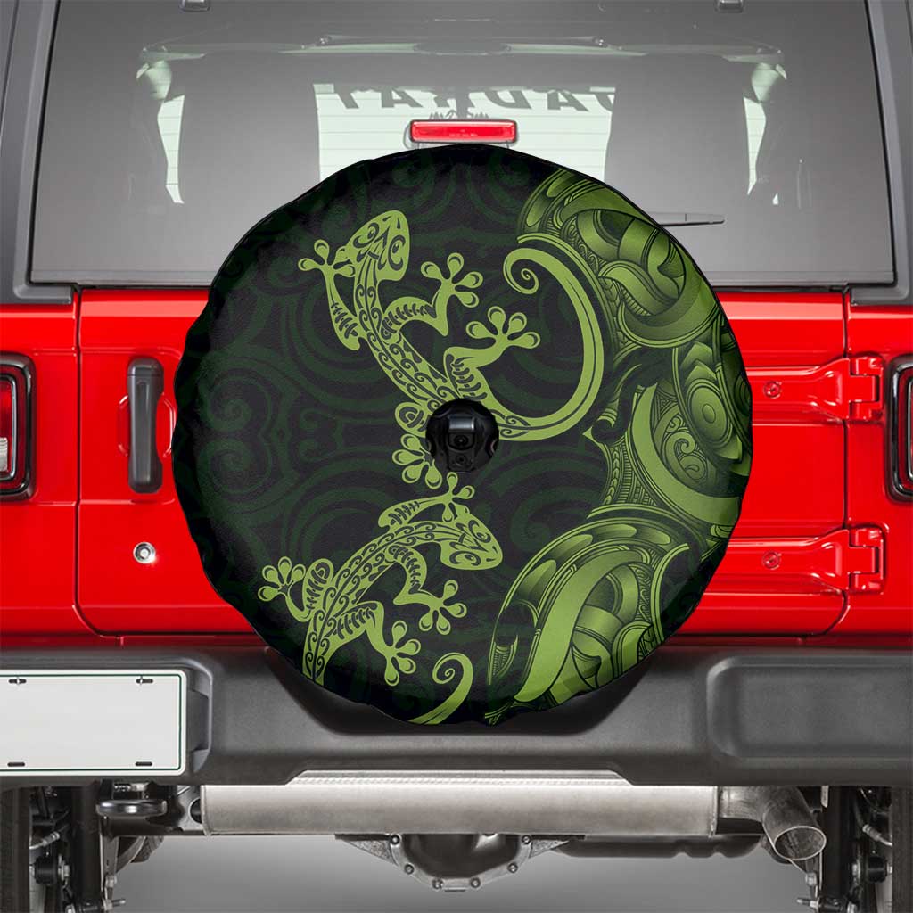 New Zealand Gecko Maori Art Tattoo Spare Tire Cover LT03 - Polynesian Pride