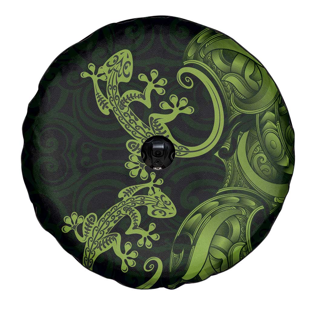 New Zealand Gecko Maori Art Tattoo Spare Tire Cover LT03 - Polynesian Pride