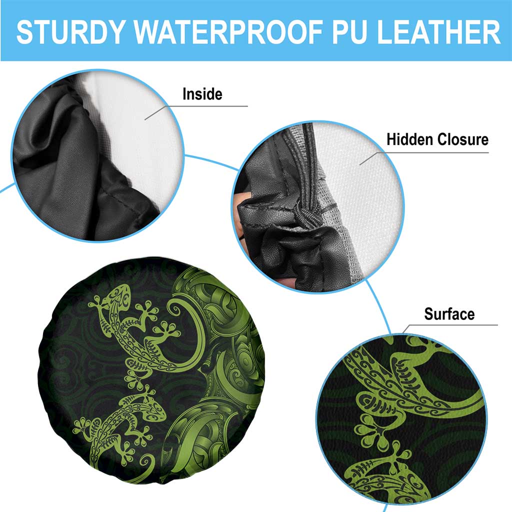 New Zealand Gecko Maori Art Tattoo Spare Tire Cover LT03 - Polynesian Pride