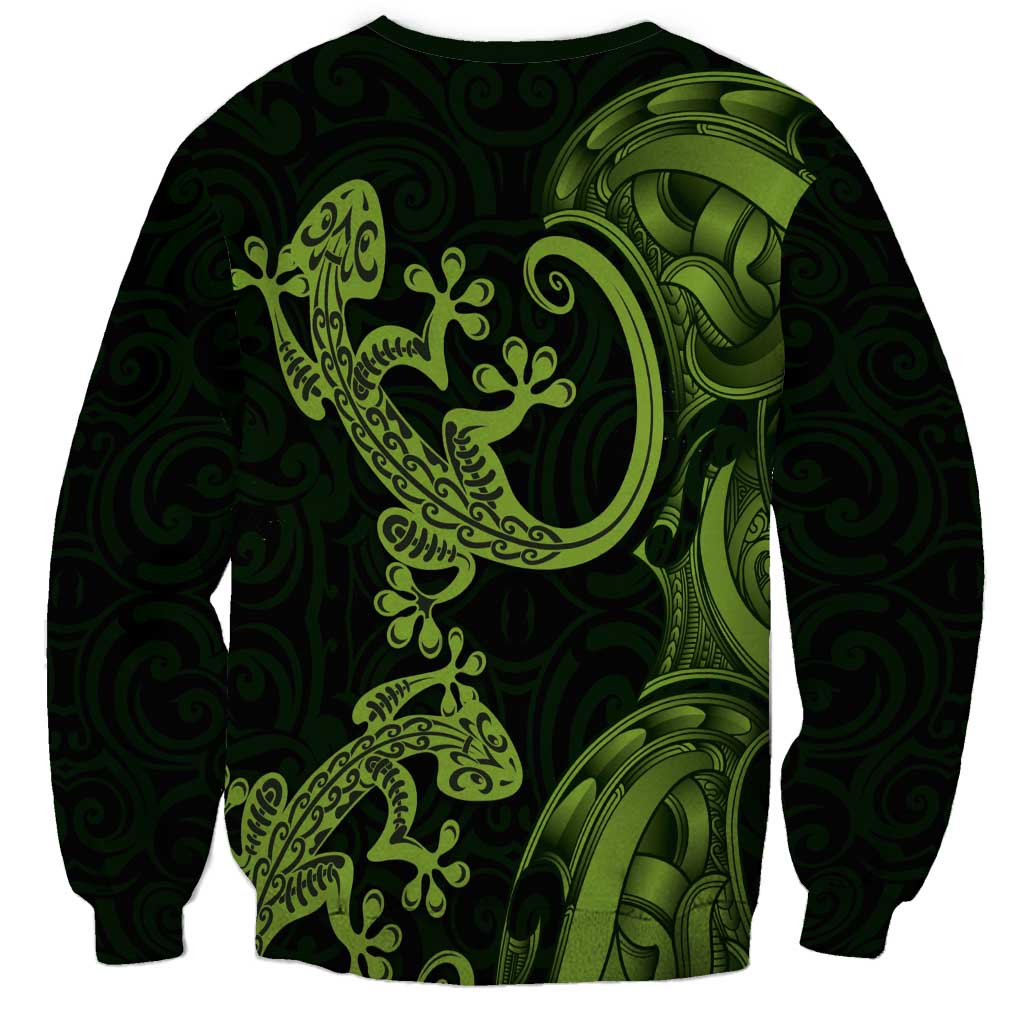 New Zealand Gecko Maori Art Tattoo Sweatshirt