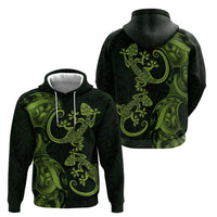 New Zealand Gecko Maori Art Tattoo Zip Hoodie