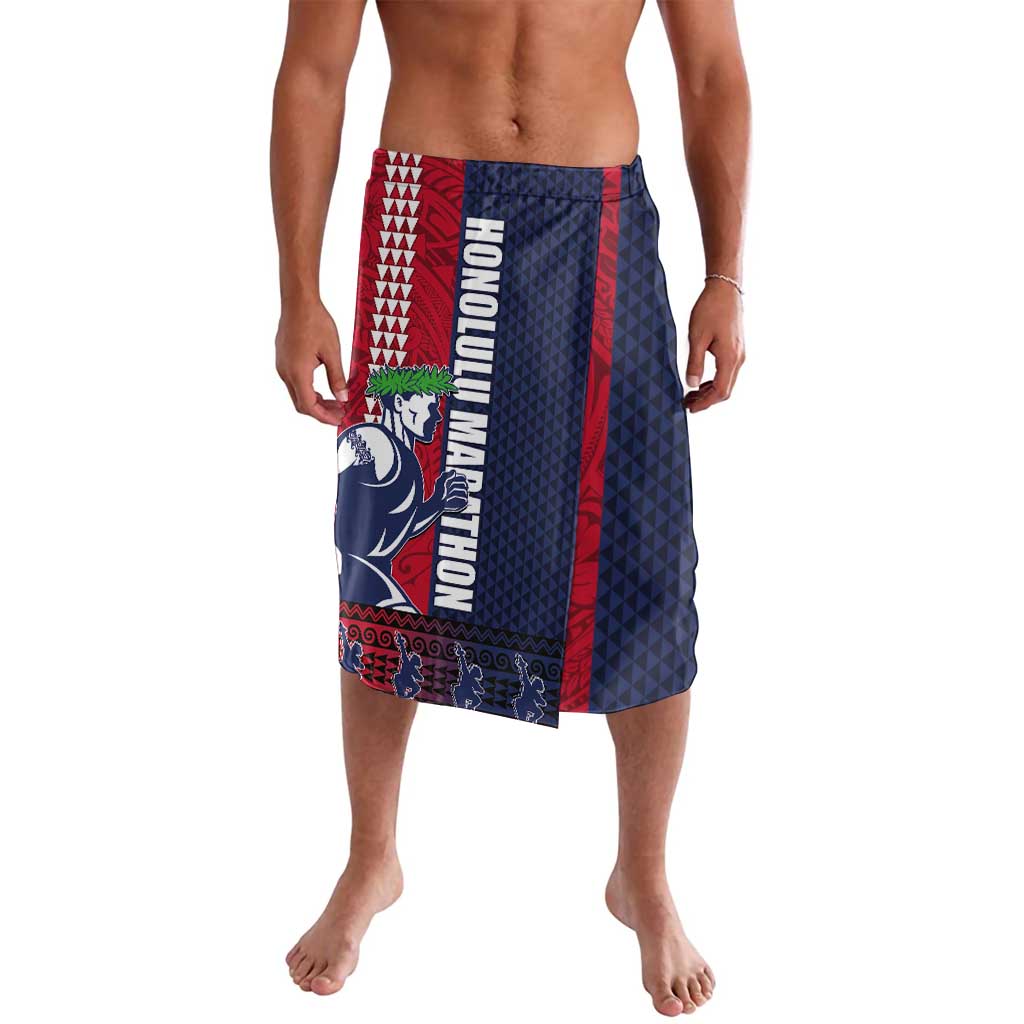 Honolulu Running 2024 Lavalava Marathon Competition Hula Runner and Kakau Art Tattoo