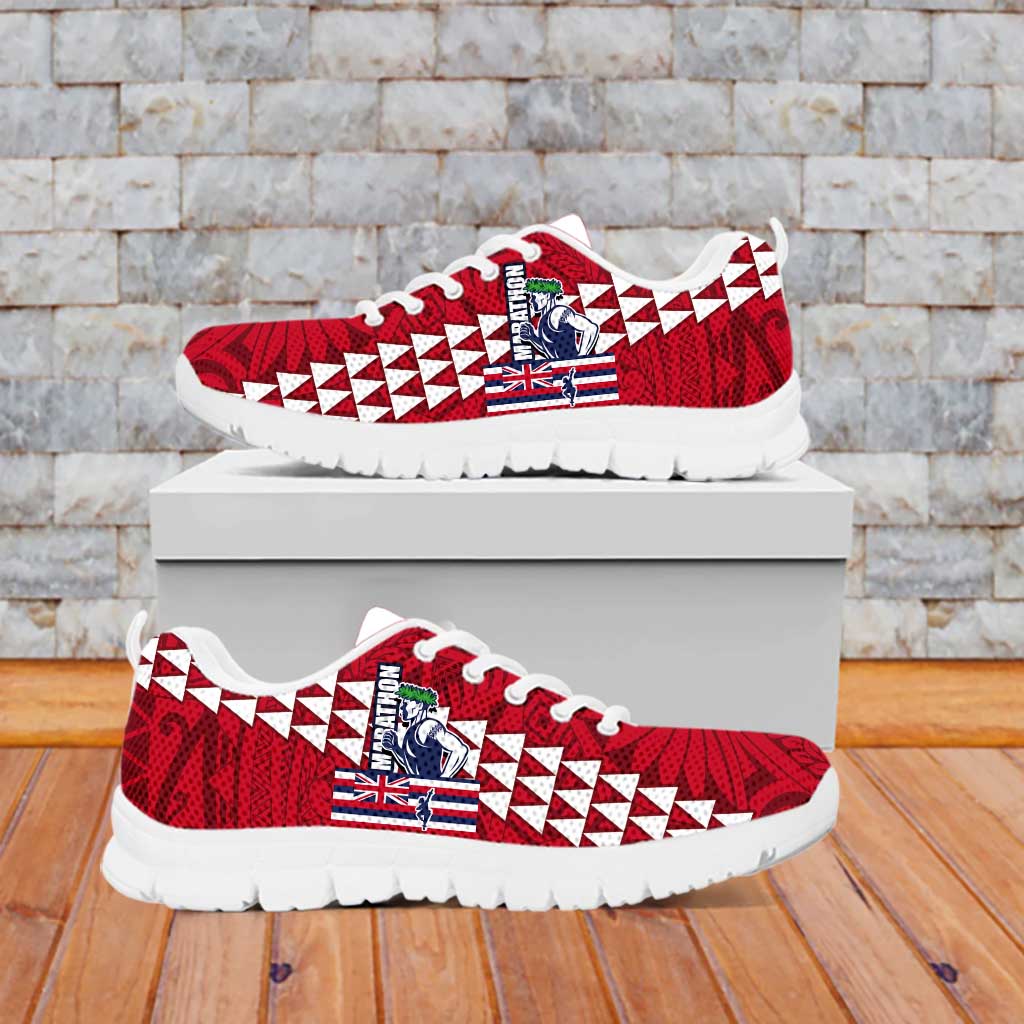 Honolulu Running 2024 Sneakers Marathon Competition - Hula Runner and Kakau Art Tattoo