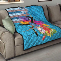 Honolulu Anniversary 52nd Running Quilt Marathon Competition Kakau Pattern Blue Color LT03 - Polynesian Pride