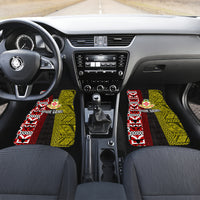 Tonga Kolisi Tonga Car Mats Ngatu and Geometric Pattern LT03 - Polynesian Pride