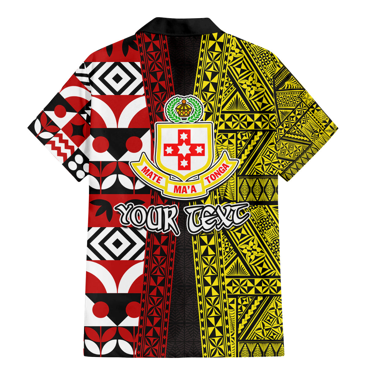 Tonga Kolisi Tonga Family Matching Mermaid Dress and Hawaiian Shirt Ngatu and Geometric Pattern LT03 - Polynesian Pride