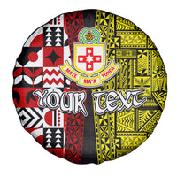 Tonga Kolisi Tonga Spare Tire Cover Ngatu and Geometric Pattern LT03 - Polynesian Pride