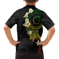 Polynesian Spiral Tribal Tattoo Kid Hawaiian Shirt Reggae Color LT03 - Polynesian Pride