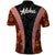 Hawaii Lei and Hibiscus Flowers Tribal Polo Shirt Patchwork Abstract Vintage