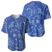 New Zealand Sea Animals Baseball Jersey with Maori Koru Tribal Tattoo and Silver Ferns Aquatic Style LT03 - Polynesian Pride