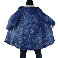 New Zealand Sea Animals Cloak with Maori Koru Tribal Tattoo and Silver Ferns Aquatic Style