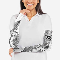 New Zealand Sea Animals Arm Sleeves with Maori Koru Tribal Tattoo and Silver Ferns White Color