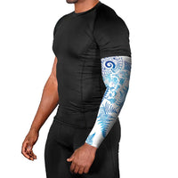 New Zealand Sea Animals Arm Sleeves with Maori Koru Tribal Tattoo and Silver Ferns Galaxy Style