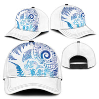New Zealand Sea Animals Classic Cap with Maori Koru Tribal Tattoo and Silver Ferns Galaxy Style