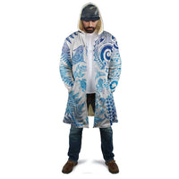 New Zealand Sea Animals Cloak with Maori Koru Tribal Tattoo and Silver Ferns Galaxy Style