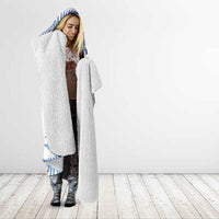 New Zealand Sea Animals Hooded Blanket with Maori Koru Tribal Tattoo and Silver Ferns Galaxy Style