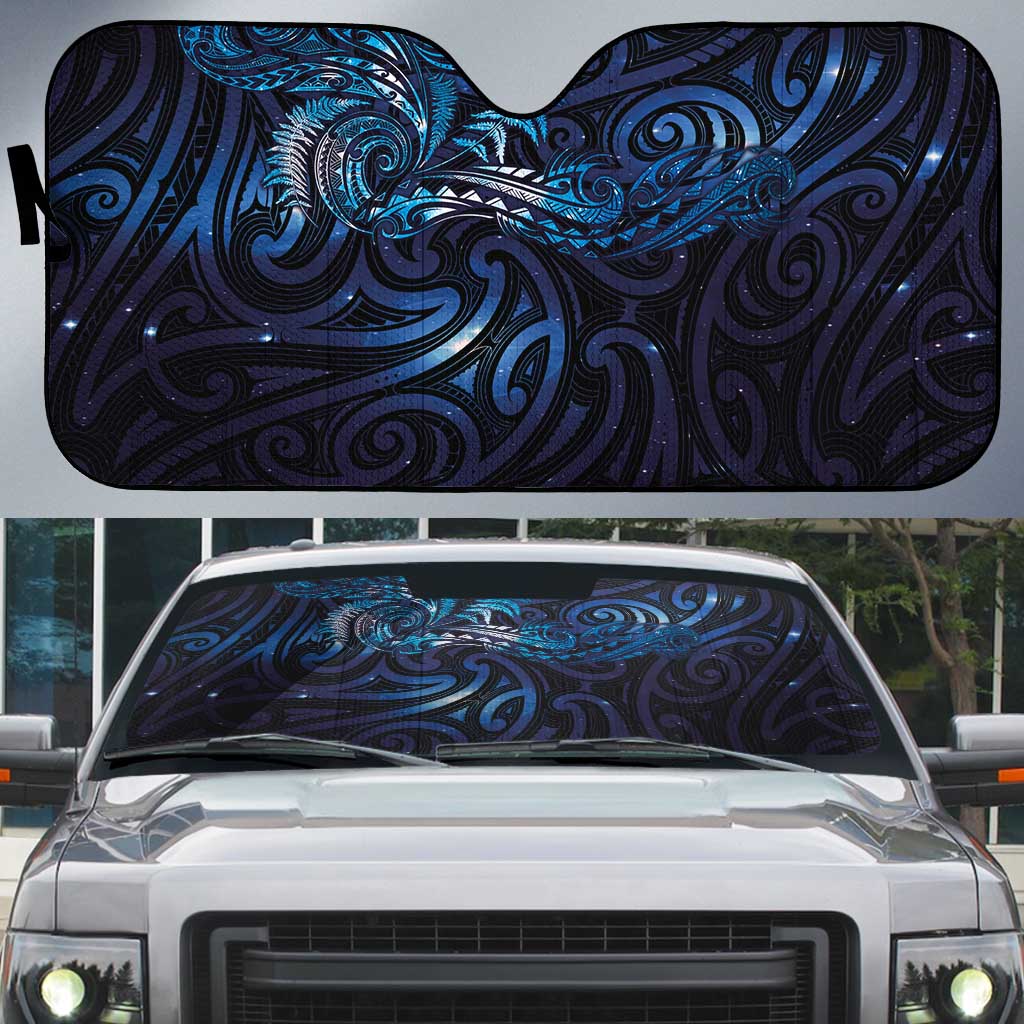 New Zealand New Year-Matariki Auto Sun Shade Aotearoa Maori Tattoo Galaxy Sky LT03 Multicolor - Polynesian Pride