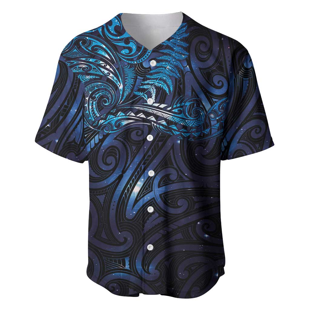New Zealand New Year-Matariki Baseball Jersey Aotearoa Maori Tattoo Galaxy Sky LT03 Multicolor - Polynesian Pride