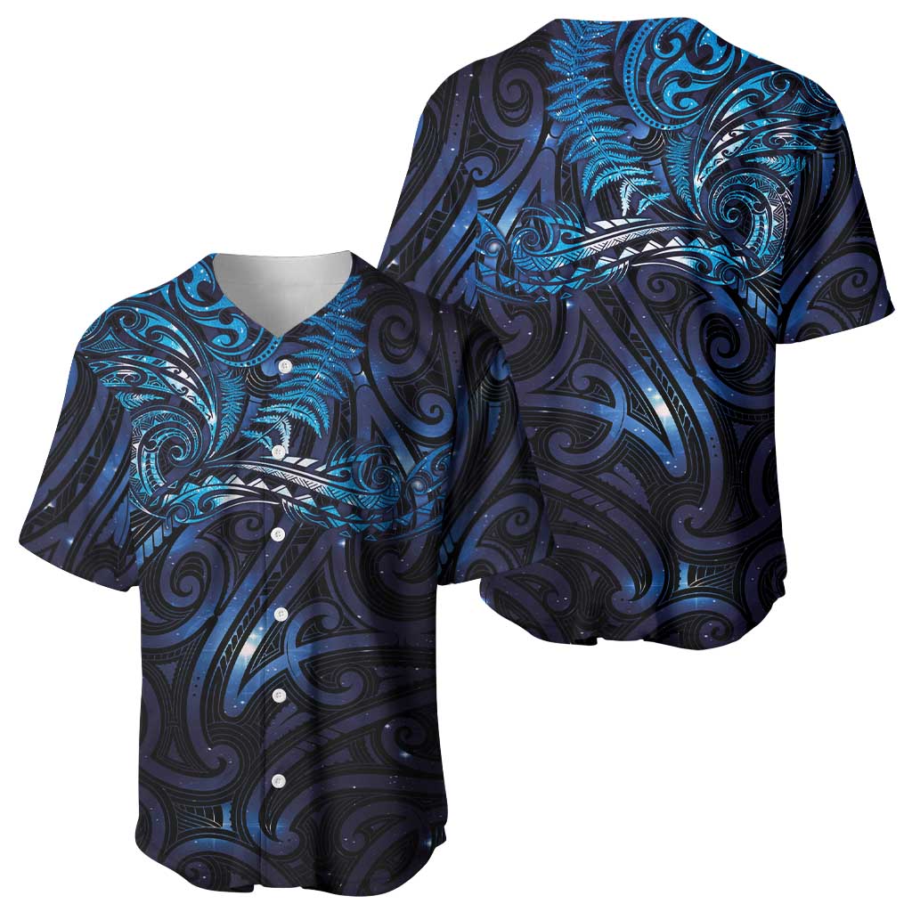 New Zealand New Year-Matariki Baseball Jersey Aotearoa Maori Tattoo Galaxy Sky LT03 - Polynesian Pride