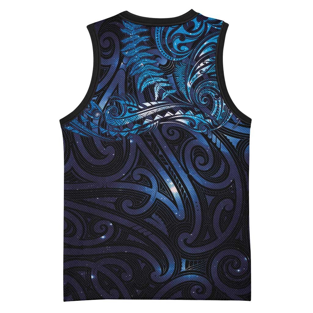 New Zealand New Year-Matariki Basketball Jersey Aotearoa Maori Tattoo Galaxy Sky