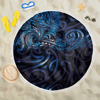 New Zealand New Year-Matariki Beach Blanket Aotearoa Maori Tattoo Galaxy Sky LT03 One Size 150cm Multicolor - Polynesian Pride