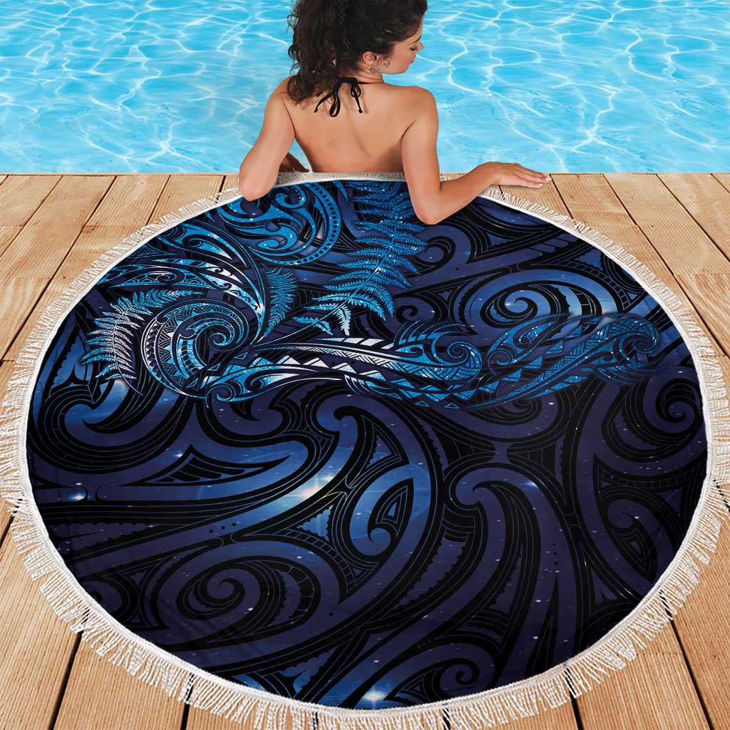 New Zealand New Year-Matariki Beach Blanket Aotearoa Maori Tattoo Galaxy Sky LT03 - Polynesian Pride