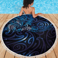 New Zealand New Year-Matariki Beach Blanket Aotearoa Maori Tattoo Galaxy Sky LT03 - Polynesian Pride