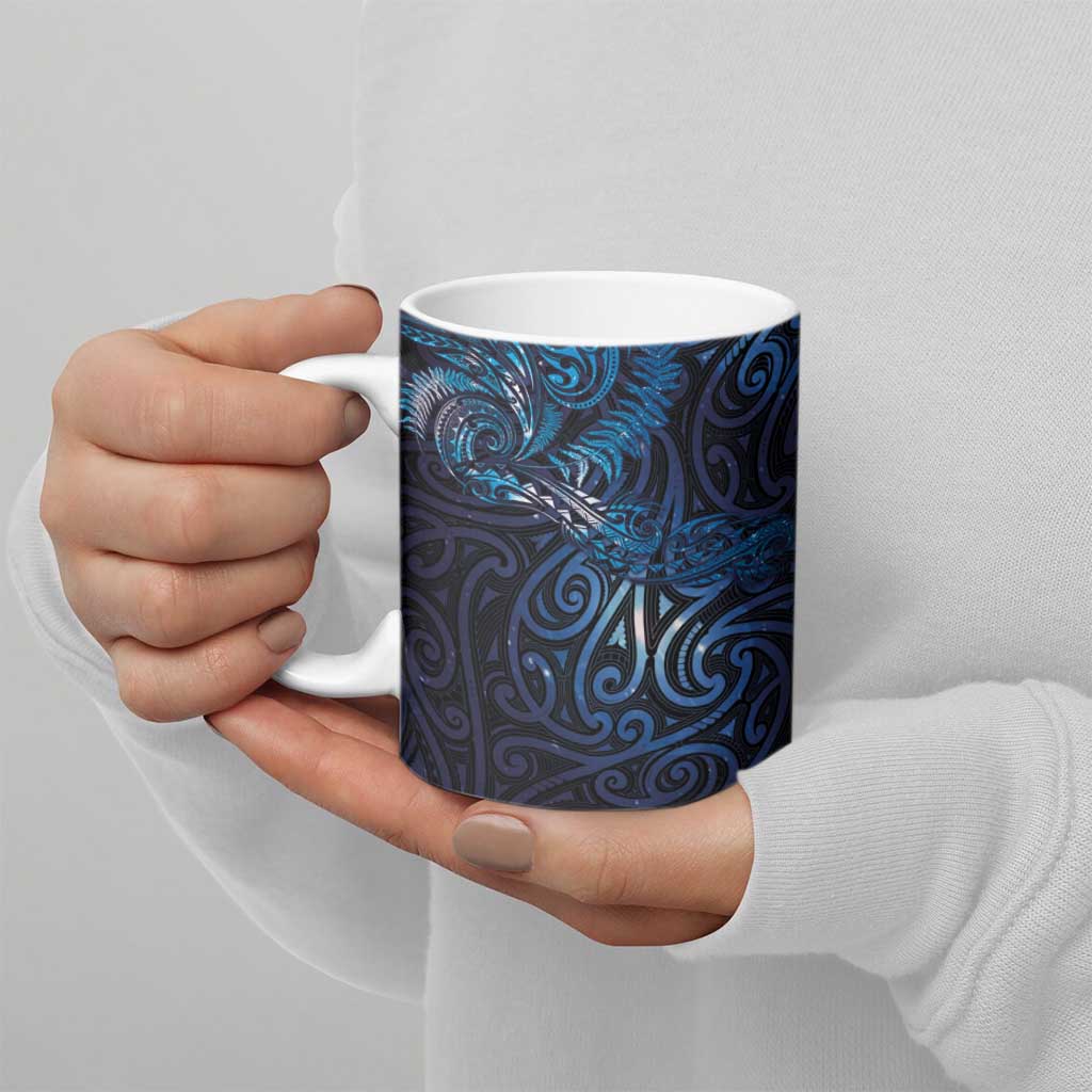 New Zealand New Year-Matariki Ceramic Mug Aotearoa Maori Tattoo Galaxy Sky