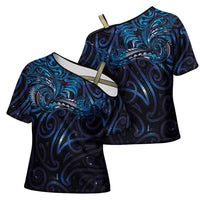 New Zealand New Year-Matariki Cross Shoulder Shirt Aotearoa Maori Tattoo Galaxy Sky